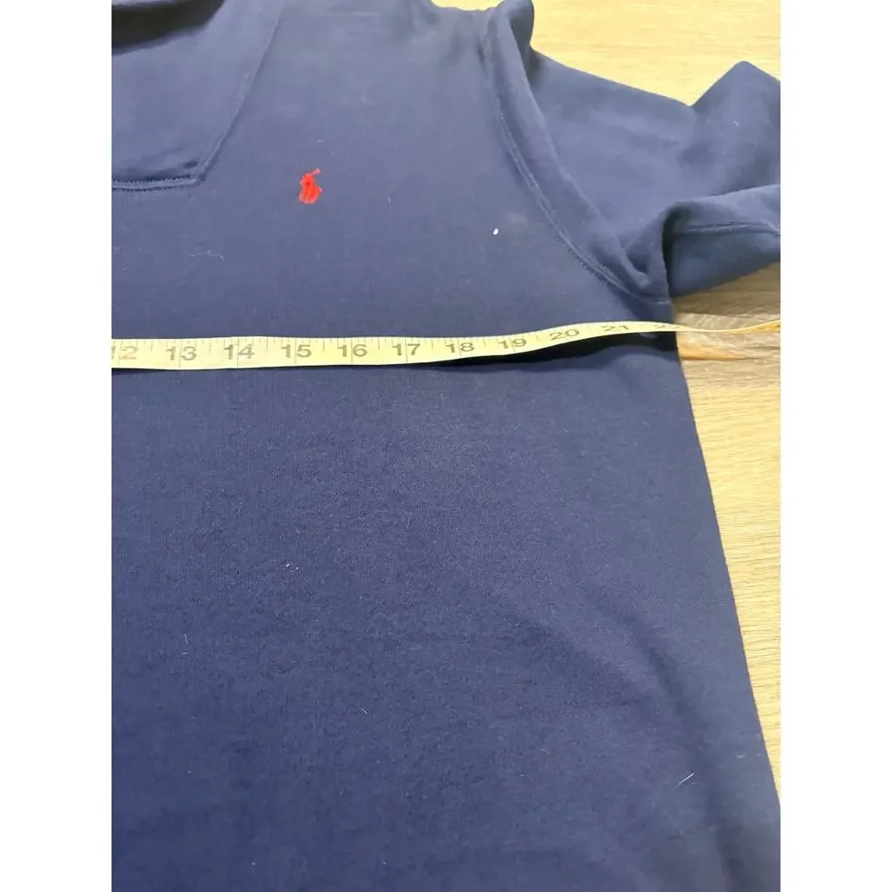 NWOT Boy's XL Polo Ralph Lauren Navy Fleece Shawl Collar Pullover Sweater Preppy